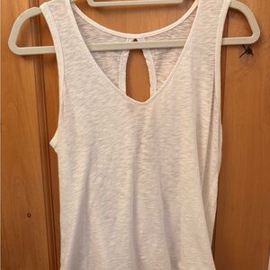 Sleeveless White Women's Top